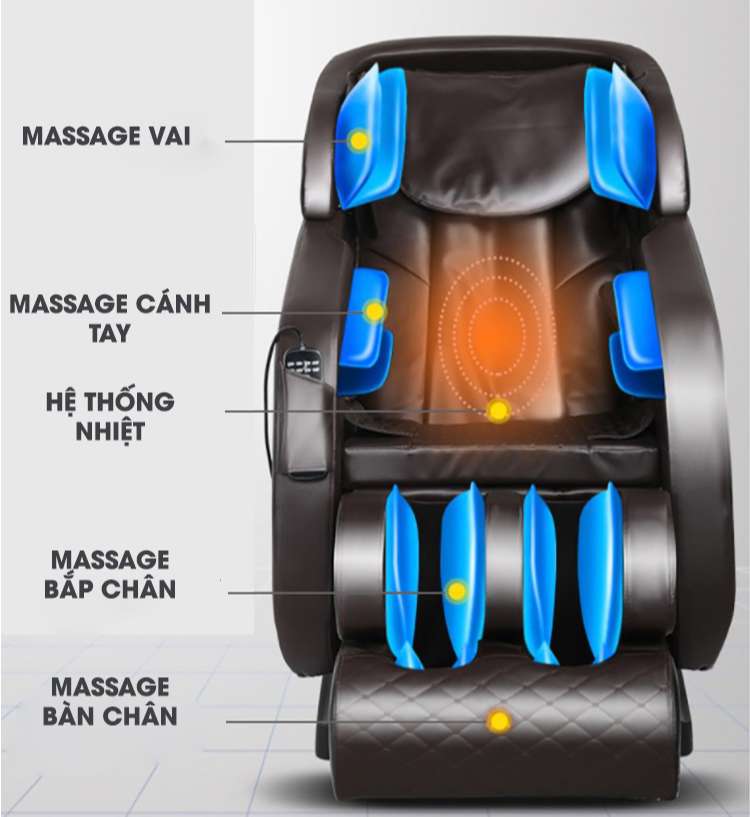 Ghế Massage Cao Cấp ROYAL SKY LUCKY RS-898A6
