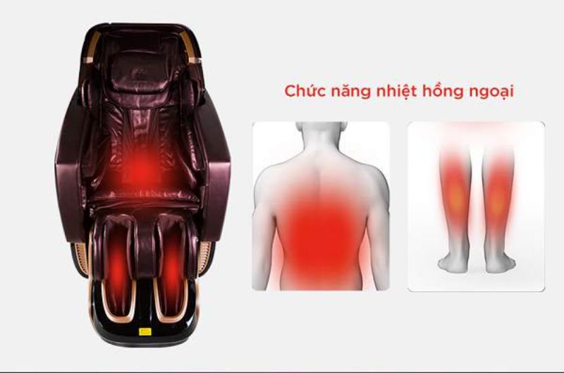 Ghế massage hồng ngoại là gì - 5 ưu điểm nổi bật của ghế massage hồng ngoại