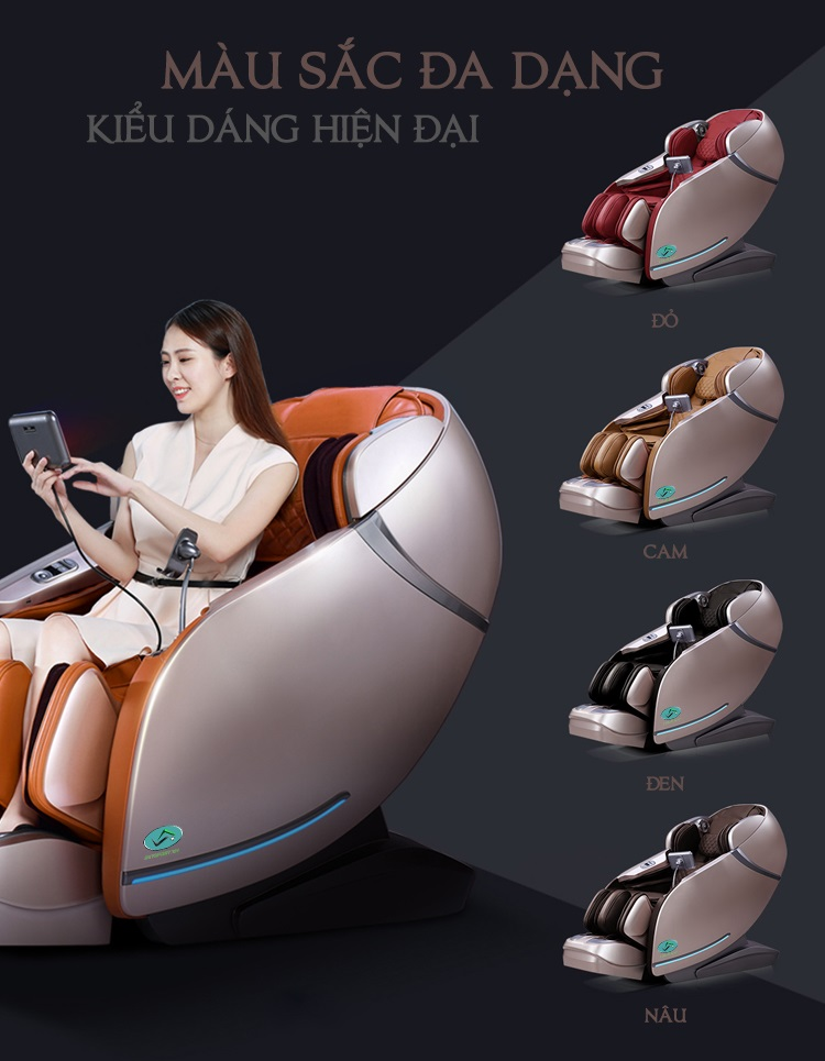 Ghế massage Royal Sky Rigel đa dạng màu sắc cho bạn lựa chọn