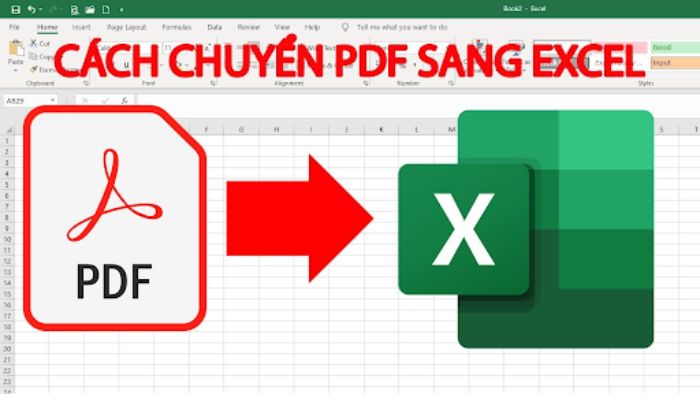 Cách chuyển file PDF sang Excel