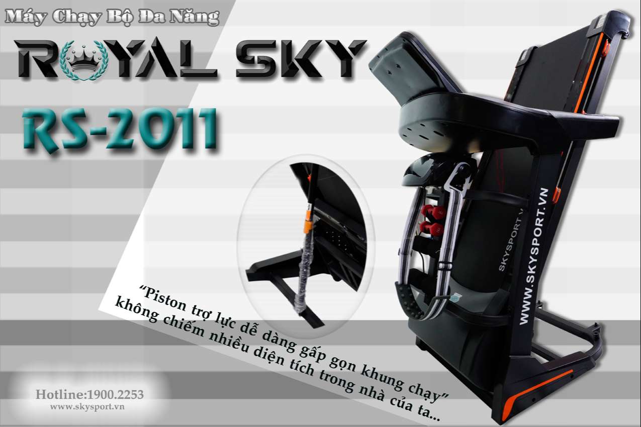 Máy Chạy Bộ Điện Đa Năng Royal Sky Rs-2011