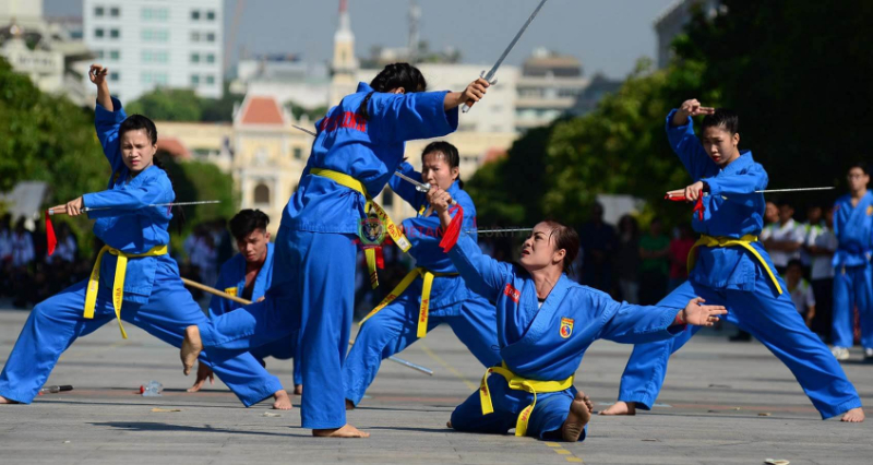 Taekwondo – môn võ Hàn Quốc khá nổi tiếng tại nước ta.