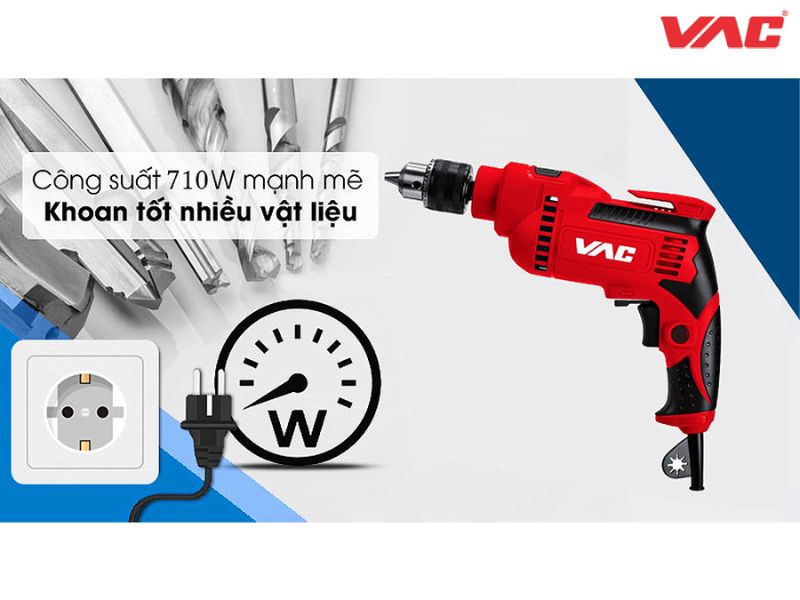 Máy khoan động lực VAC sở hữu công suất ưu việt