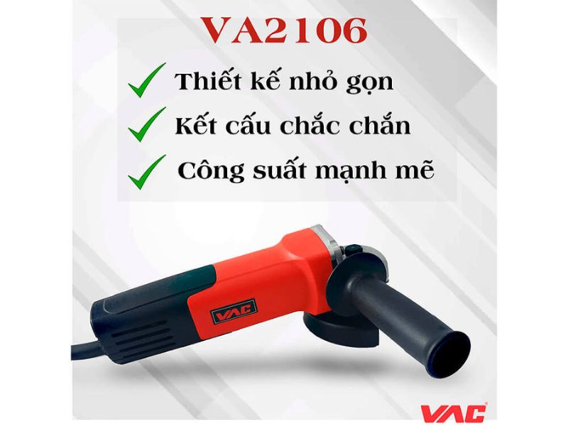 Máy mài góc VAC dễ dàng cắt sắt hộp, ống sắt phi,...