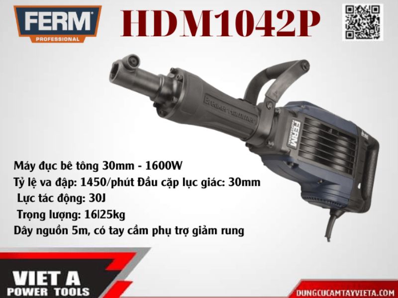 Mua máy đục bê tông chính hãng tại Việt Á Power Tools