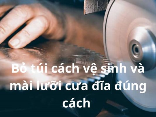 Bỏ túi bí quyết vệ sinh và mài lưỡi cưa đĩa đúng cách