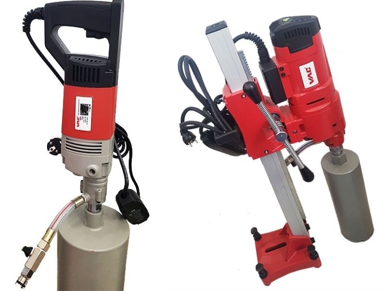 Mũi khoan rút lõi bê tông có thể kết hợp linh hoạt với nhiều vật liệu đi kèm khi thi công