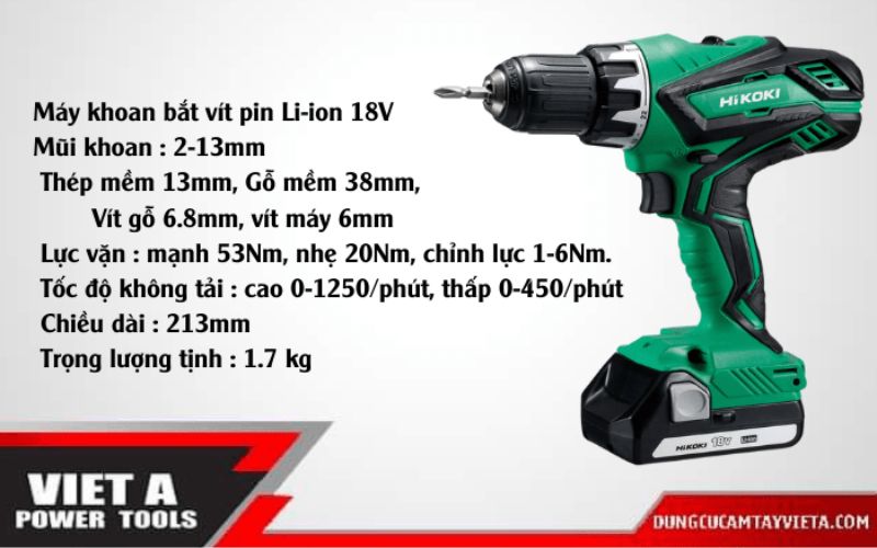 Máy khoan pin bắn vít có búa là công cụ đa năng tiện lợi cho các công việc khoan lỗ, bắn vít và đục lỗ.