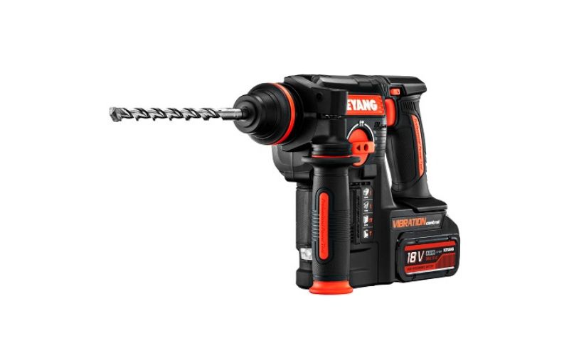 Công tắc điều tốc máy khoan pin giúp điều chỉnh tốc độ quay của máy theo nhu cầu công việc.