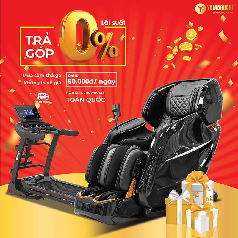 Mua ghế massage trả góp chính hãng lãi suất 0%