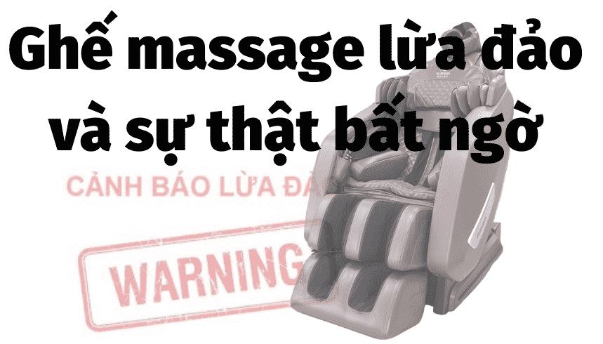 Ghế massage LỪA ĐẢO và Tác hại khôn lường