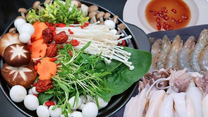 Lẩu hải sản ăn rau gì mới gia tăng độ ngon?