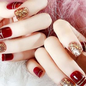 Top mẫu nail đẹp ngày Tết – Mẫu móng đơn giản, xinh xắn đón Tết