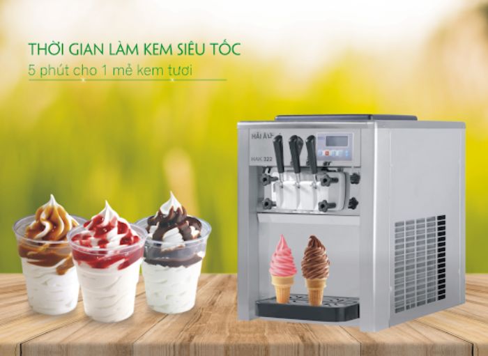 Máy làm kem tươi cho lợi nhuận khủng