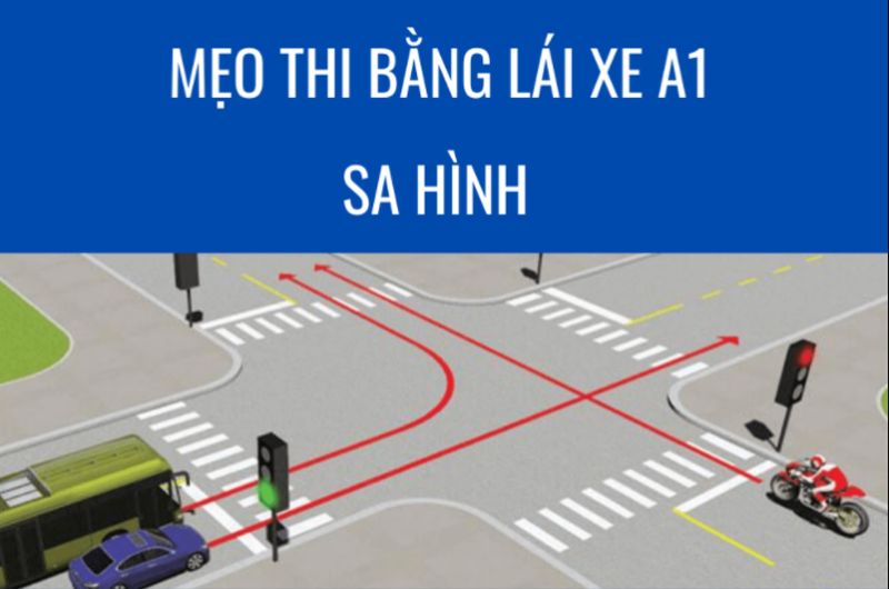Bỏ túi mẹo thi bằng lái xe A1 phần sa hình