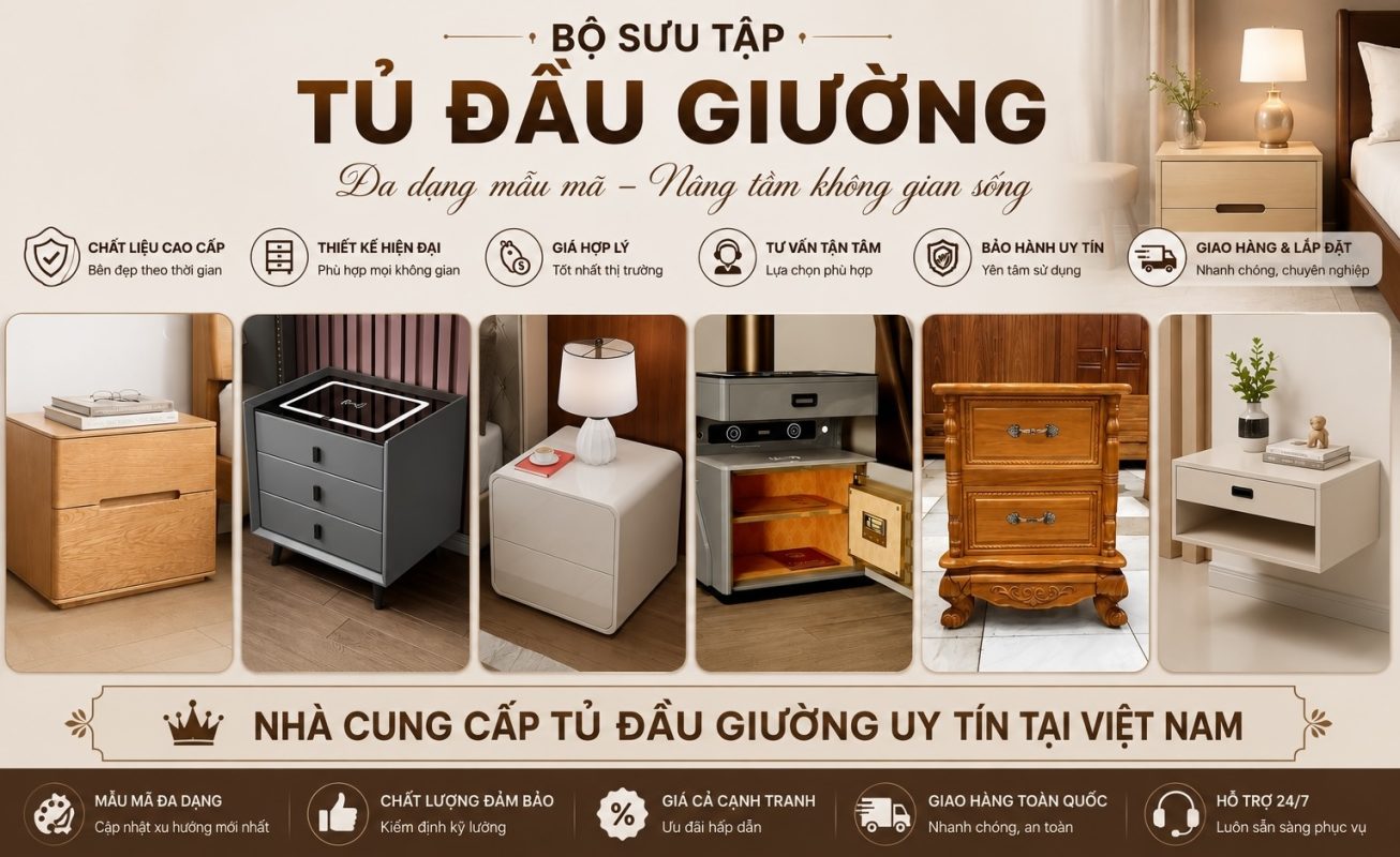 nhà cung cấp tủ đầu giường uy tín tại Việt Nam