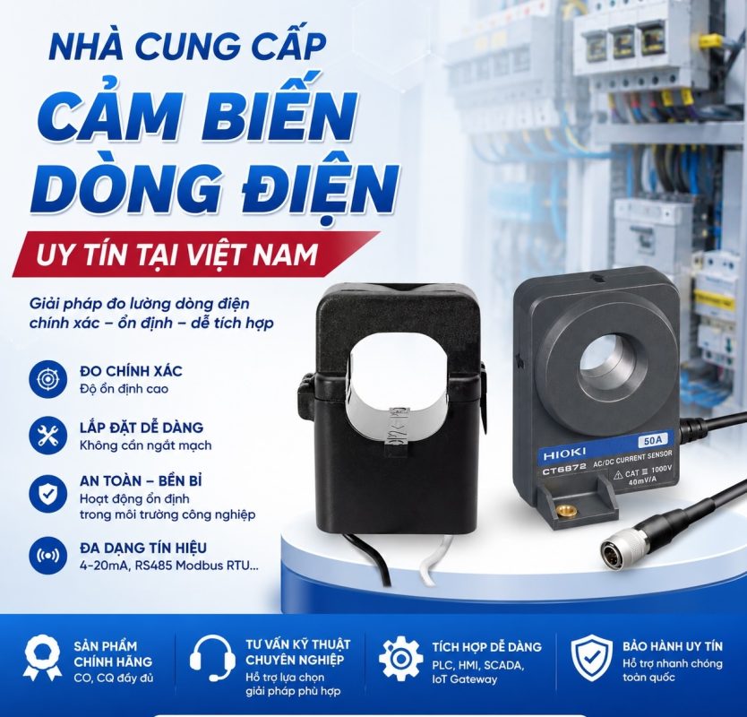 Nhà cung cấp cảm biến dòng điện uy tín tại Việt Nam