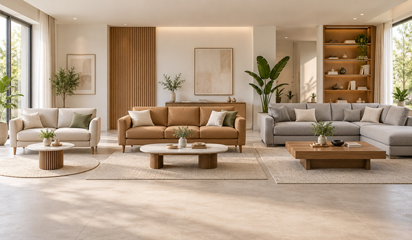 Bàn trà, bàn sofa có kích thước đa dạng