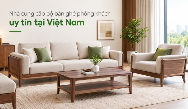 Nhà cung cấp bộ bàn ghế phòng khách uy tín tại Việt Nam