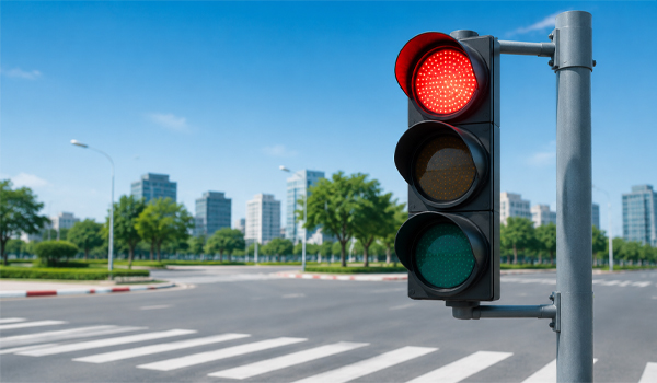 Đèn giao thông thường được lắp đặt tại các nút giao ngã ba, ngã tư,...