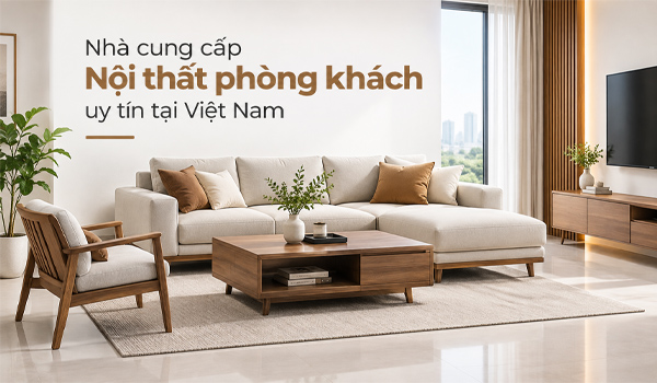 Nhà cung cấp nội thất phòng khách uy tín tại Việt Nam