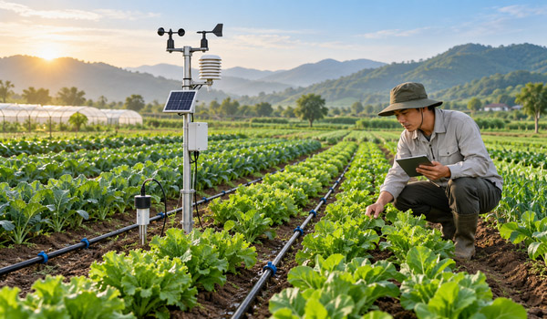 Dữ liệu quan trắc hỗ trợ người nông dân theo dõi điều kiện canh tác