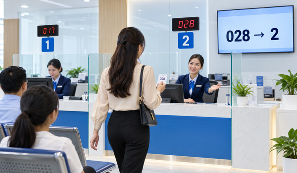 Điều phối khách hàng đến đúng quầy phục vụ