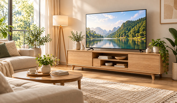 Kệ tivi là món đồ nội thất được thiết kế để đặt tivi & các thiết bị giải trí đi kèm