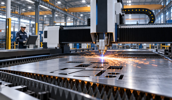 Máy cắt laser sử dụng chùm tia laser có mật độ năng lượng cao để cắt, tạo hình/gia công vật liệu